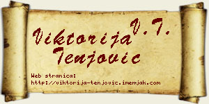 Viktorija Tenjović vizit kartica